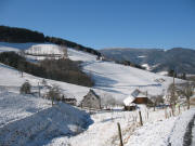 Blick nach S�den �ber den Brissenhof zum Spitzh�usle am 26.2.2006