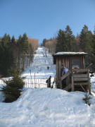Blick nach S�den hoch �ber den Ahornb�hl-Lift
