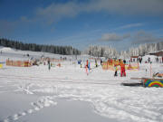Blick nach Norden zu den Skilifts für Kinder am Seebuck - 13.2.2006