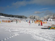 Blick nach Norden zu den Skilifts f�r Kinder am Seebuck - 13.2.2006