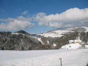 Blick nach Norden �ber Eckle (rechts) zu Rohr (links) und Kandelberg (oben) am 11.2.2006