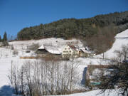 Blick nach Norden zum Suttershof im Weilersbach am 26.2.2006