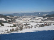 Blick nach Norden über Vörlinsbach und Oberried ins Dreisamtal am 26.2.2006