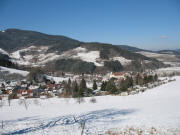 Blick nach Nordwesten zum Camping Kirnermartes in Oberried am 26.2.2006