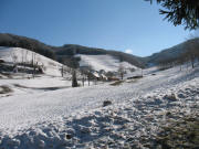 Blick nach Osten ins Weilersbach zum Brissenhof am 26.2.2006