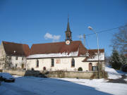 Blick nach Norden zur Johannneskapelle in Zarten am 11.2.2006