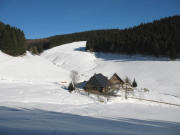 Blick nach Nordosten zum Gr�nhof in Obermulten am 11.1.2006