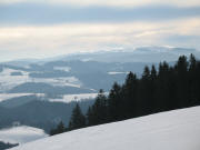 Tele-Blick nach S�den vom Kapfenberg zum Feldberg am 29.1.2006