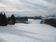 Blick nach Westen �ber den Birkweghof und die R�merstrasse am 9.1.2006