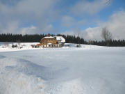 Blick von der B500 nach Norden zum Gasthaus zum Kreuz am 21.1.2006