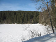 Blick nach Nordwesten �ber den zugefrorenen Mathisleweiher am 1.2.2006