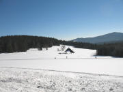 Blick nach Osten über die Loipe und Urbanhütte in Richtung Feldberg-Bärental am 24.1.2006