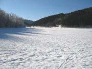 Blick nach S�dwesten  zum Bartleshof ganz oben am 16.1.2006