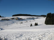 Blick vom Kaiserhof nach Nordwesten zum Simonshof im Oberjostal am 9.1.2006