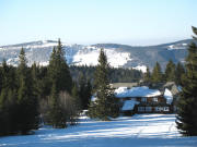 Blick nach Nordosten �ber Gasthaus St�benwasen zum Feldberg an 30.1.2007