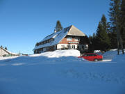 Blick von der Notschrei-Loipe nach Osten zum Gasthaus St�benwasen am 30.1.2006