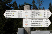 Wegweiser am Westweg 500 m westlich vom Stübenwasen-Gipfel 