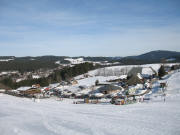 Blick nach Norden �ber den Skihang zur Talstation der Thoma-Skilifte am 31.1.2006