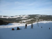 Snowboarder am Skihang des Familienlifts Windeck am 31.1.2006
