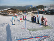 Blick nach Norden zu Kinder-Skischule am Widneck-Skilift am 1.2.2006