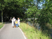 Blick nach Westen hinter dem Bertold-Gymnasium am 15.7.2006