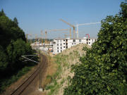 Blick nach Westen von der Brücke Bürgerwehrstrasse am 20.7.2006