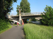 Blick nach S�den bei der Ochenbr�cke am 14.6.2006