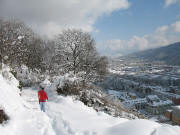 Blick vom Weg zur Ludwigsh�he nach Osten ins Dreisamtal am 5.3.2006