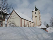 Blick nach Nordosten zur Breitnauer Kirche am 7.3.2006