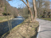 Blick nach Osten zur Sandfangbr�cke am 18.3.2006
