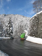 Blick nach Norden an der B31 bei H�llsteig am 7.3.2006