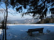 Blick von der Lindleh�h nach Nordwesten ins Glottertal am 15.3.2006