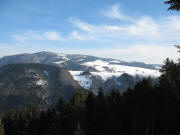 Blick von der Lindleh�h nach Nordosten zum Kandel und Kandelberg am 15.3.2006