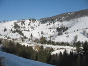 Blick vom Rainweg nach Nordenüber den Rotlache-Skilift zum Schauinsland am 20.3.2006