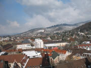 Blick vom M�nsterturm nach Norden �ber Herdern zur Eichhalde am 12.3.2006