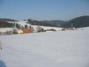 Blick nach S�dosten �ber den Hannissenhof zum Kussenhof am 18.3.2006