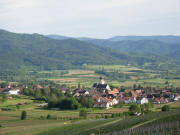 Tele-Blick vom Batzenberg nach Südosten auf Kirchhofen am 24.5.2006