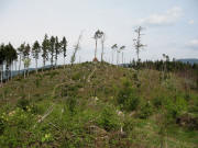 Blick vom Pfeiferbergsattel kommend nach Norden zum Kamelberg am 1.5.2006