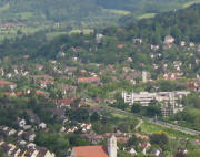 Tele-Blick vom Schlossbergturm am 19.5.2006 nach Osten über Littenweiler