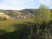 Blick von der Brunndel-H�tte nach norden auf Amoltern am 6.1.2006