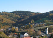 Blick von Adler Burg nach Nordosten auf Au am 15.11.2006