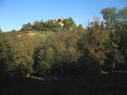 Blick nach Osten zur Ruine Baldenweiler am 2.11.2006