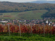 Blick vom Propfrebendenkmal am 10.11.2006 nach Westen auf Pfaffenweiler