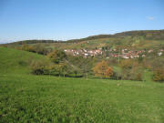 Blick von Teufelsgr�ber unterhalb Steinenkreuzle nach Nordwesten auf Feldberg und zu Stalten