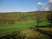 Blick vom Weg zwischen Heidel und Steinenkreuzle nach Norden zum Hunnenberg ob Gennenbach am 2.11.2006