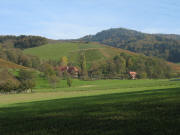 Blick vom Engemattensteg nach Nordosten zum Unteren Gschwanderhof am 6.11.2006