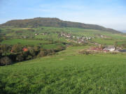Blick zwischen Hägehof und Kaischenhof am 10.11.2006 nach Westen über Au zum Schönberg - Schwabenhof links