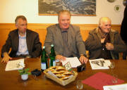 Touristik-Geschftsfhrer Dr. Jrg Steinhardt, Eisenbachs Ex-Brgermeister Siegfried Scharf und Rektor i.R. Karl Harter (von links) am 30.11.2006