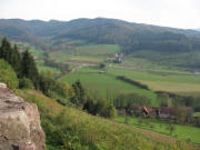 Blick von der Hochburg nach Osten auf Eberb�chle am Brettenbach am 6.11.2006