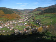 Blick vom Köpfle am 15.11.2006 nach Norden bis nach Obermünstertal